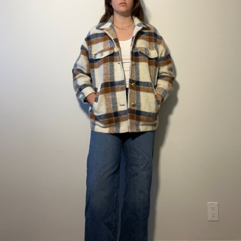 Zara Plaid Fall Jacket